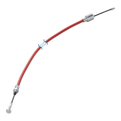 Bremsseil Anhänger 1430/1640mm Universal Bremsseilzug Glocke Ø26mm M8 Kompatibel für AL-KO ab Baujahr 1997