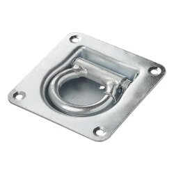 6x Zurrmulde 6 x Gegenplatte 800kg Zurrmulden Set 6x mit Gegenplatten aus Stahl verzinkt – Anhänger Zubehör zur sicheren Ladungssicherung