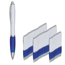 Kugelschreiber Set 50 Stück blau schreibend mit...