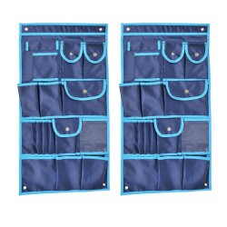 Camping Organizer Hängeaufbewahrung 74x39 cm mit 17 Fächern 2 Stück für Wohnwagen Wohnmobil Vorzelt Reisemobil praktisches Zubehör