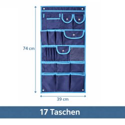 Camping Organizer Hängeaufbewahrung 74x39 cm mit 17 Fächern 2 Stück für Wohnwagen Wohnmobil Vorzelt Reisemobil praktisches Zubehör