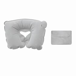 Nackenkissen 3er Set Grau – Nackenhörnchen für Reisen – weiches Nackenstützkissen mit praktischer Aufbewahrungstasche – ideal für Flugzeug, Auto, Bahn & Urlaub