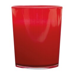 Kerzen im Glas 25 Stück rot Ø 5,5 x 6,6 cm Wachs Kerzen mit ca. 20 Stunden Brenndauer für Deko & Tischdekoration