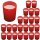 25 x Kerzen im Glas rot Durchmesser 5.5 x 6.6 cm lange Brenndauer dekorative Votivkerzen Wachskerzen Set fuer Tischdeko Feierlichkeiten und Atmosphaere ideal fuer Wohnzimmer Events und saisonale Deko