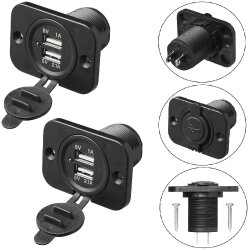 KFZ Auto Doppel USB A 2x2100mA Einbau Steckdose 12-24V Universal Ladegerät  Dual , 15,99 €