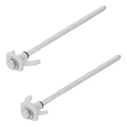 20x Schraubheringe Metall 20cm Zeltheringe zum Schrauben Ø7,5mm Heringe Zelt für steinige Böden