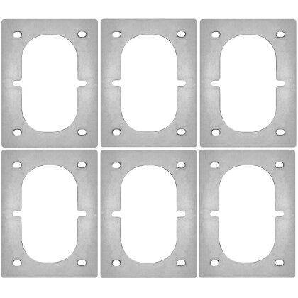 6x Gegenplatte für Zurrmulde Doppelseitig Anhänger Zurröse Ladungssicherung Öse