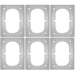 6x Gegenplatte für Zurrmulde Doppelseitig...