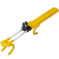 2x Lenkradkralle Auto Diebstahlschutz – Lenkradschloss aus Stahl, einfache Montage, Lenkradsperre für Ø 19–31,5 cm, abschreckend sichtbar