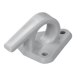 20 Stück Planenhaken für Anhänger Plane, robuste Befestigungshaken und Zurröse aus Kunststoff für sichere Ladungssicherung, 48 x 45 mm