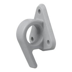 20 Stück Planenhaken für Anhänger Plane, robuste Befestigungshaken und Zurröse aus Kunststoff für sichere Ladungssicherung, 48 x 45 mm