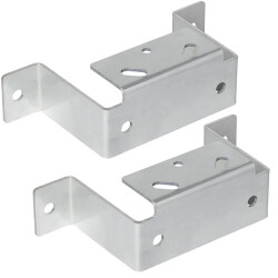 2x Befestigungsprofil für Abstellstütze 22x10x6cm Halterung Anhängerstütze Stahl