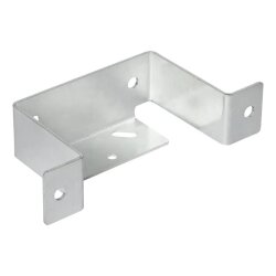 Befestigungsprofil für Abstellstütze, 2er Set Halterung für Anhänger, stabile Anhängerstütze aus verzinktem Stahl, 22x10x6 cm