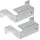 2x Befestigungsprofil für Abstellstütze 22x10x6cm Halterung Anhängerstütze Stahl