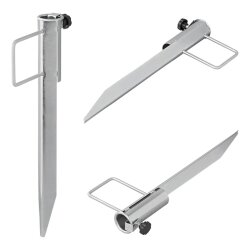 2 STK Bodenhülse Sonnenschirm Wäschespinne 35 mm, 45 cm betonierbar Rasendorn für Wäschespinne, Sonnenschirm und SAT Antenne, 45 cm Länge zum Betonieren Preiswert&Gut