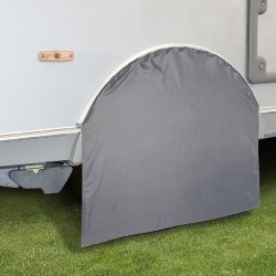 2x Radabdeckung Wohnwagen 77x60 Reifenabdeckung Wohnmobil für Durchmesser 8mm Kederschiene