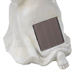 Friedhof Figur H22cm Engel Solar LED Grab Licht Grabschmuck Engelsfigur Deko