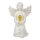 Friedhof Figur H22cm Engel Solar LED Grab Licht Grabschmuck Engelsfigur Deko