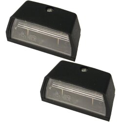 2 STK Kennzeichenleuchte Anhänger mit Leuchtmittel 12V C5W E11 Gr 68 x 38 mm
