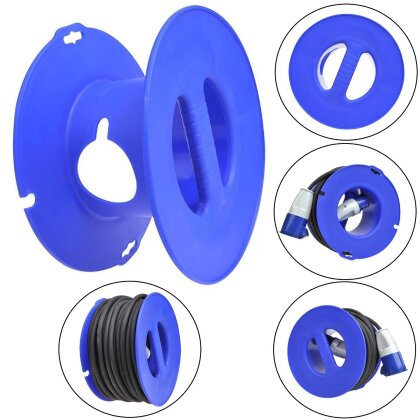 Kabeltrommel leer – Handkabeltrommel – Kabelbox 1,5 mm² max. 30 m – stabile Kabelrolle für Werkstatt, Garten & Camping – leichtgängig & robust