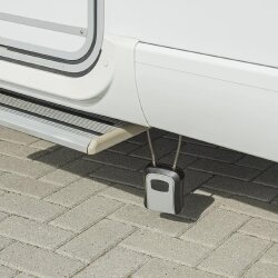 Schlüsseltresor mit Zahlencode 11,5x9,5x4cm und Stahldraht – Schlüsselbox für Schlüssel und Karten Schlüssel Safe Box für Camping, Wohnmobil Schlüsselkasten Code 4-Stellig