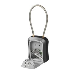 Schlüsseltresor mit Zahlencode 11,5x9,5x4cm und Stahldraht – Schlüsselbox für Schlüssel und Karten Schlüssel Safe Box für Camping, Wohnmobil Schlüsselkasten Code 4-Stellig