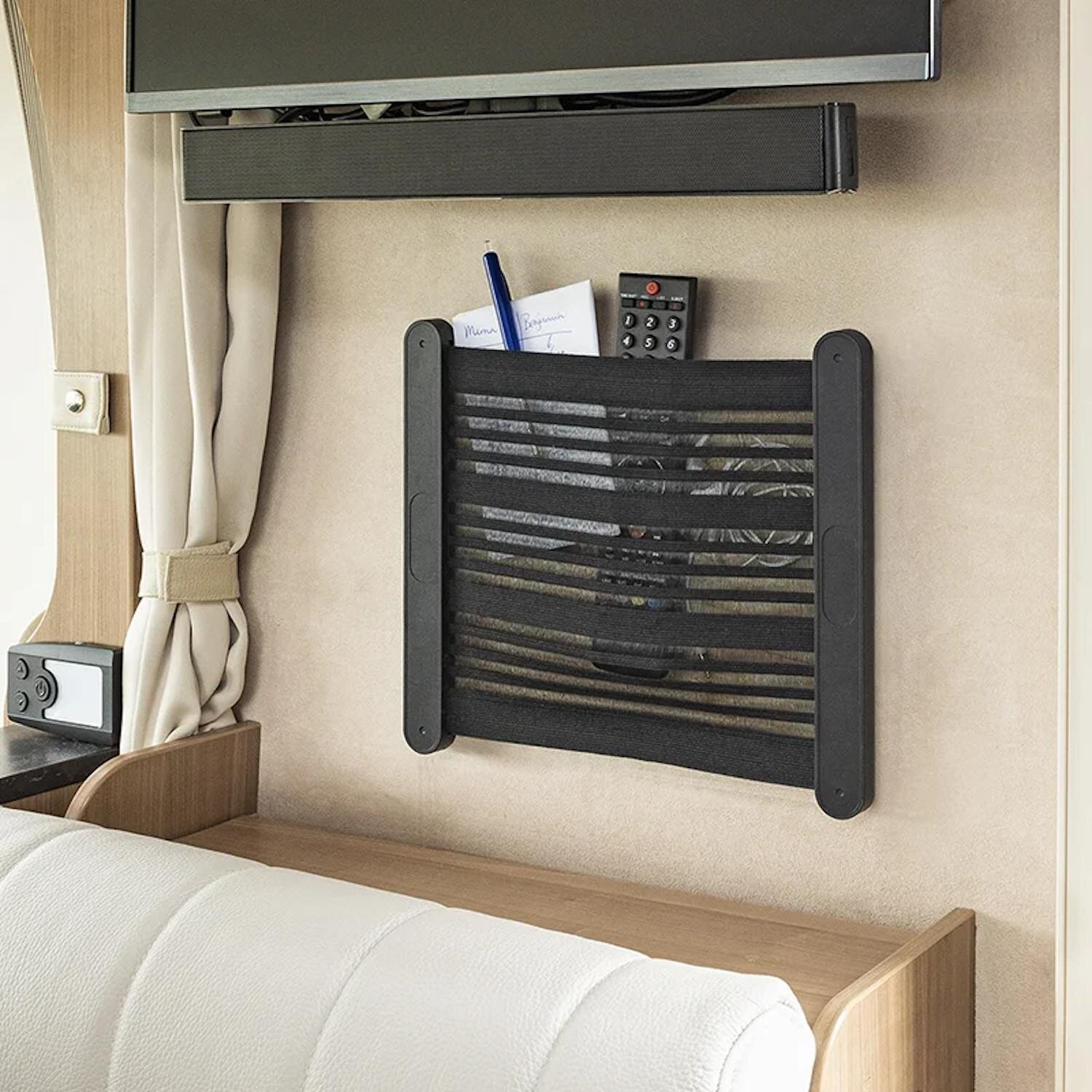 Gepäcknetz Für Wohnmobil - Elastisches Aufbewahrungsnetz 5m, Schwarz