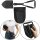 Klappspaten faltbar aus Carbonstahl – leichter Campingspaten mit Säge & Tasche, multifunktionale Outdoor Schaufel für Camping, Wandern, Garten & Survival