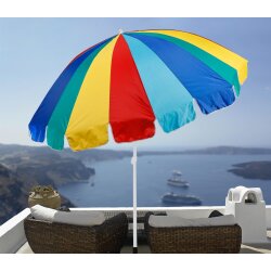 Sonnenschirm Regenbogen UV50+ Ø225cm Gartenschirm...