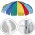 Sonnenschirm Regenbogen UV50+ Ø225cm Gartenschirm Knickgelenk Balkon für Ständer