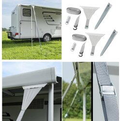 AS Sturm Abspannset 2x 4,8M Markise Vorzelt Zeltspanner...