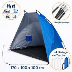 Strandmuschel UV Schutz Strandzelt Sonnenschutz...