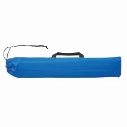 Strandmuschel UV Schutz Strandzelt Sonnenschutz 170x100x100 cm Blau Polyester Fiberglasgestänge Pop-Up-ähnliches Stecksystem freistehend mit Heringen Strand Badesee Camping Garten Festival