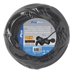 AS Verteiler Steckdose Schuko 3-fach 25 Meter 3x2,5mm² Gummikabel Außen IP44 AS