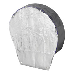 AS Radschutzhülle 70–78 cm – wetterfestes Polyester mit UV-Schutz & Ösen – Radabdeckung für Wohnwagen, Wohnmobil & Anhänger – langlebige Reifenabdeckung für Outdoor – 1 Stück AS