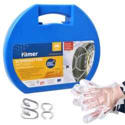 Schneeketten KNN 90 Anti-Skid 13-18 Zoll 235/60-13 - 205/40-18 Ö-Norm geprüft - 9 mm - speziell gehärteter Kettenstahl mit Aufbewahrungsbox