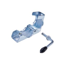 Kurbelstütze Set für PKW Anhänger, 2x Anhängerstütze 700 mm verzinkt 150 kg je Stütze, Ø48 mm Rohrstützen mit 2x Klemmhalter 48 mm, Stützen für einachsige Anhänger