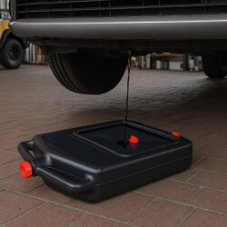 Ölauffangwanne 8L für Ölwechsel an Pkw & Motorrad – Öl Auffang Wanne mit Entlüftung, aus stabilem Polyethylen – ideal für Garage oder Werkstatt
