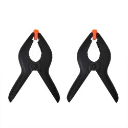 Klemmzwingen 158 mm – 2 Stück Leimzwingen / Federzwingen groß – robuste Leimklemmen für Holz, Kunststoff & Bastelarbeiten – stabile Federzwingen für Werkstatt & Heimwerker