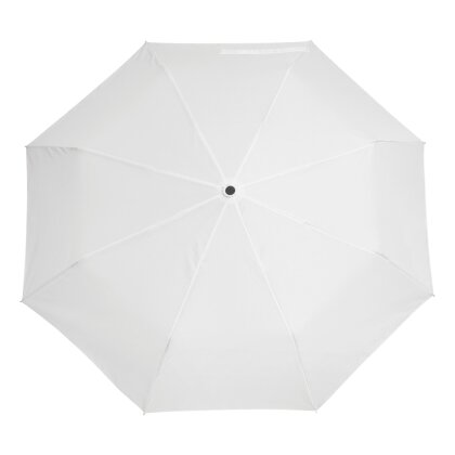 Regenschirm Damen Mädchen Herren Auf Zu Automatik Taschenschirm Mini Weiss Ø97cm