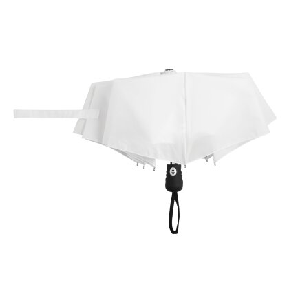 Regenschirm Damen Mädchen Herren Auf Zu Automatik Taschenschirm Mini Weiss Ø97cm