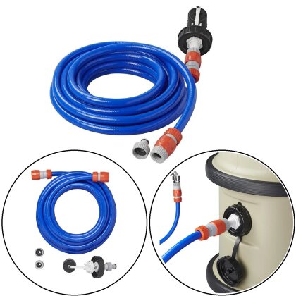 AS Wasserschlauch Aquaroll mit Adapter Blau 7,5 m Wohnmobil Caravan Trinkwassertank AS