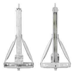 Wohnwagen Stütze 750kg 567x280 H495mm Kurbelstütze starkem Trapezgewindespindeln 2025