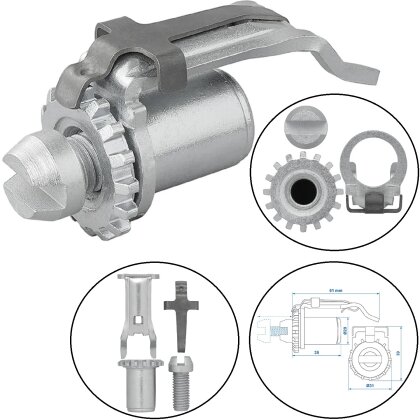AS Anhänger Bremse Bremseinsteller kompatibel für AL-KO 1637/2035/2050/2051/2350/2360/2361 AS