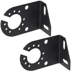 2 x Steckdosenhalter Anhänger oder Anbauplatte für Steckdose 7 und 13 polig AHK 12x8cm