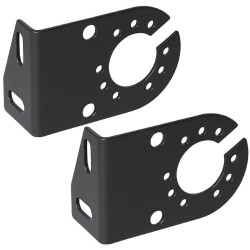 2 x Steckdosenhalter Anhänger oder Anbauplatte für Steckdose 7 und 13 polig AHK 12x8cm