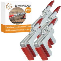 4 STK Bordwandverschluss Anhänger 22–36mm Ladungssicherung verzinkt Stahl 400daN