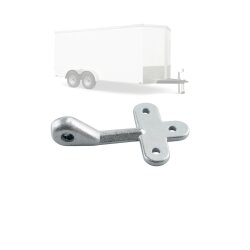 2x Bordwandverschluss Anhänger Größe 0 Einfallöse aus verzinktem Stahl für Winkelhebel Kastenverschluss M6