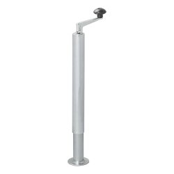 2 STK Anhänger Stützen mit Kurbel Hubhöhe 400 bis 650 mm je 300 kg Durchmesser 48 mm