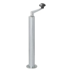 2 STK Anhänger Stützen mit Kurbel Hubhöhe 400 bis 650 mm je 300 kg Durchmesser 48 mm